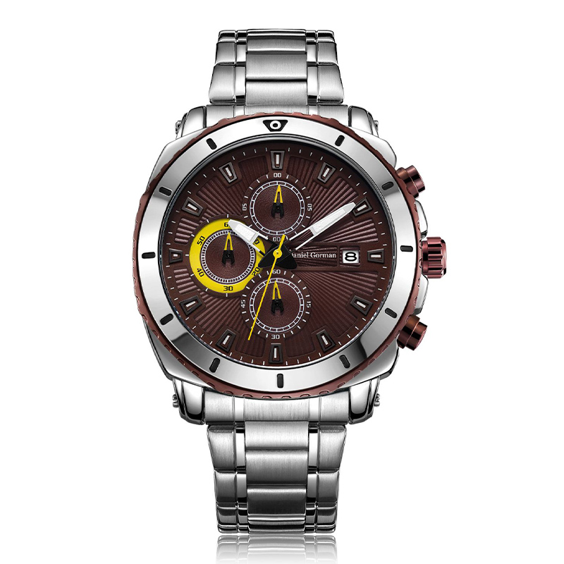 Dniel Gorman roestvrij staal luxe waterdichte kwarts OEM Brand Hands polshorloges Custom Logo Pols Watch Men