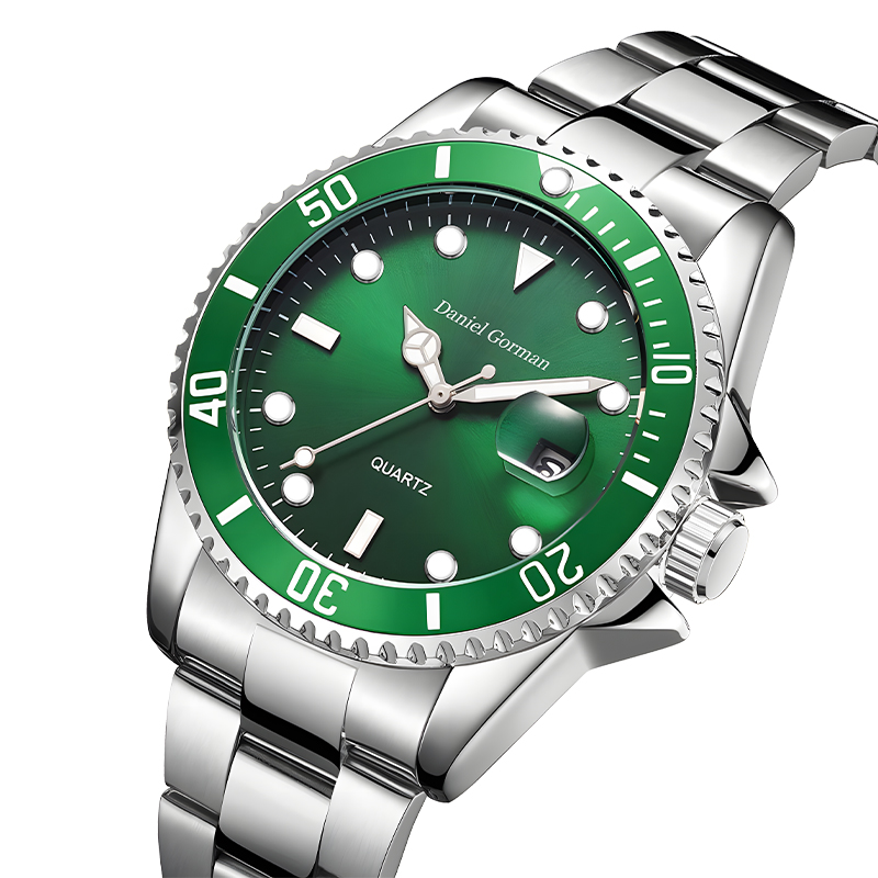 Daniel Gorman Top Quality Men's Sports Watch Waterdichte klassieke roestvrijstalen riem Fashion Men \\'s Watch Business Quartz Watchrm001
