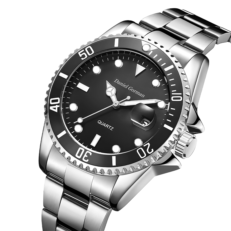 Daniel Gorman Top Quality Men's Sports Watch Waterdichte klassieke roestvrijstalen riem Fashion Men \\'s Watch Business Quartz Watchrm001