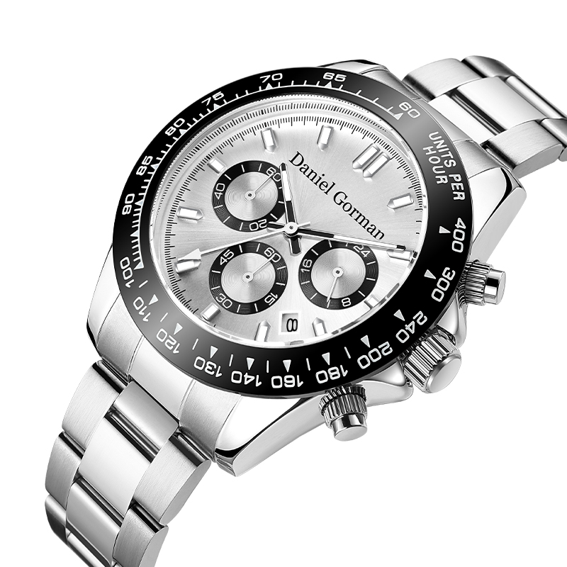 Daniel Gorman Brand Groothandel Strap Luxury Mens Watches Luminous 30m Waterdichte chronograaf Quart Horloges Men Wristrm220428