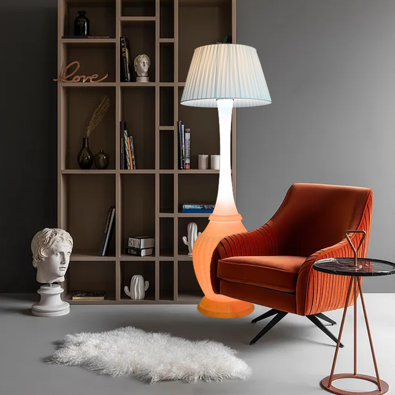 Morden -stijl vloerlicht Multicolor Smart Speaker Floor Lamp Home Standing Lamp met batterij