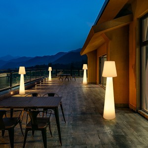 Festival Decoratief polyethyleen buiten LED Staande vloerlamp voor tuin gazon feest en buiten evenement decoratie verlichting led vloer lamp