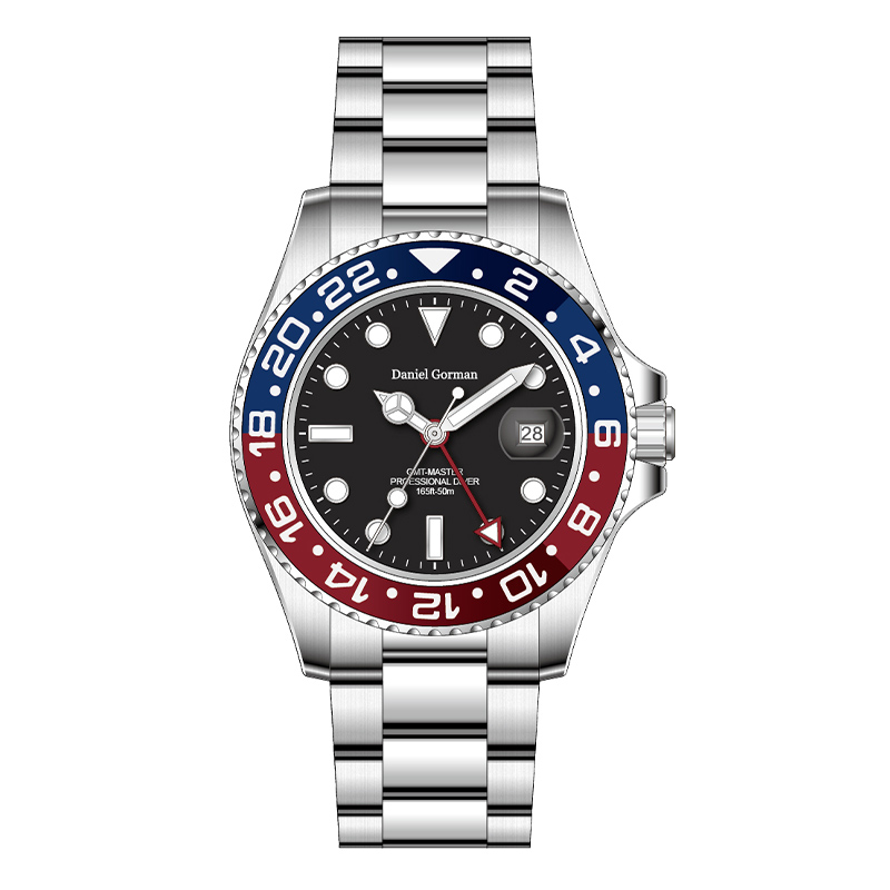 Roestvrijstalen horloge kwarts luxe waakdg9002