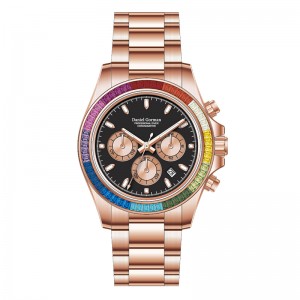 Luxe horloge roestvrijstalen kwarts waakdg9003