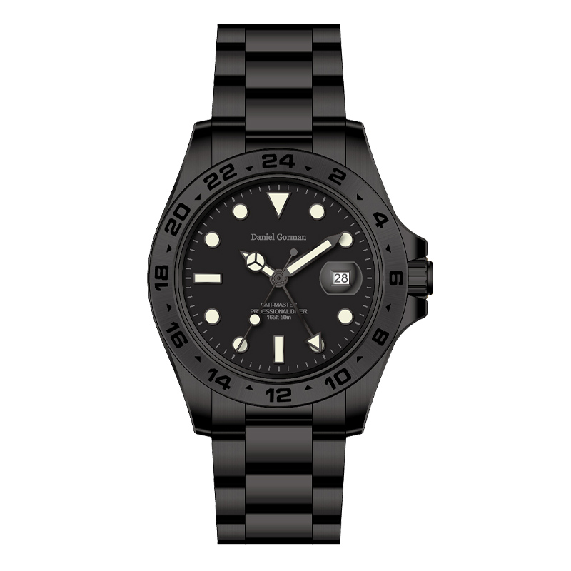 Roestvrijstalen horloge kwarts luxe waakdg9002