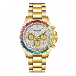 Luxe horloge roestvrijstalen kwarts waakdg9003