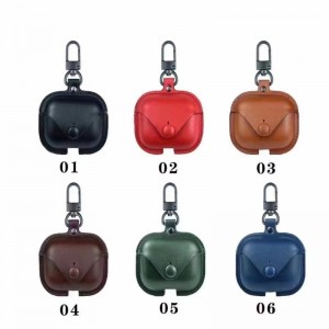 Geschikt voor Apple AirPods Pro 3 Protective Case, Bluetooth Wireless Headset Box, Storage Box Protective Case, Volledig bedekt en krasbestendig, Italiaans leerbruin