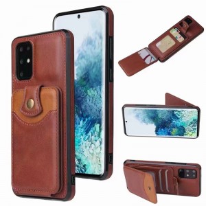 Geschikt voor Samsung A52 Mobiele telefoon Case Card Pack Protective Case kan meerdere kaarten all-inclusive side anti-fall retro lederen patroon plaatsen