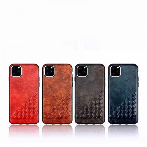 Geschikt voor Apple 13 en Apple 13Pro-telefoonhoesjes, pure handgeweven Italiaans Mad Horse Cowhide Mobiele telefoon Holster