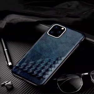 Geschikt voor Apple 13 en Apple 13Pro-telefoonhoesjes, pure handgeweven Italiaans Mad Horse Cowhide Mobiele telefoon Holster