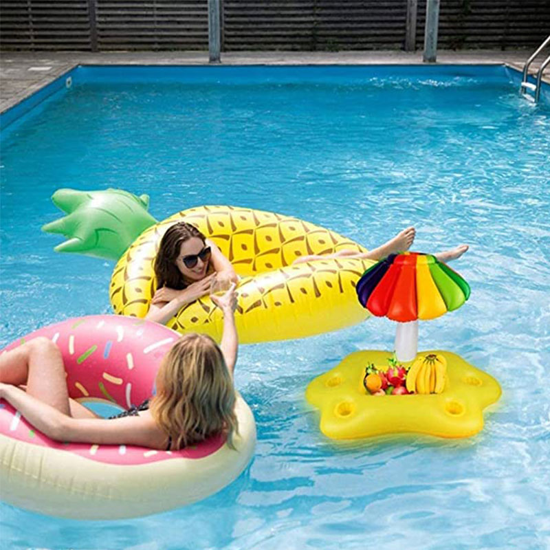 Opblaasbare drinkbekerhouder, wolkendrankjes voor zwembadfeest en water leuke decoraties Summer Beach Leisure Cup fleshouder voor volwassenen Kid
