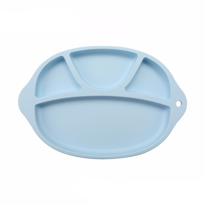 Groothandel Food Grade Siliconen Diverde Plate Niet-slip Siliconen Babyborden voor peuters die siliconen bord voeden