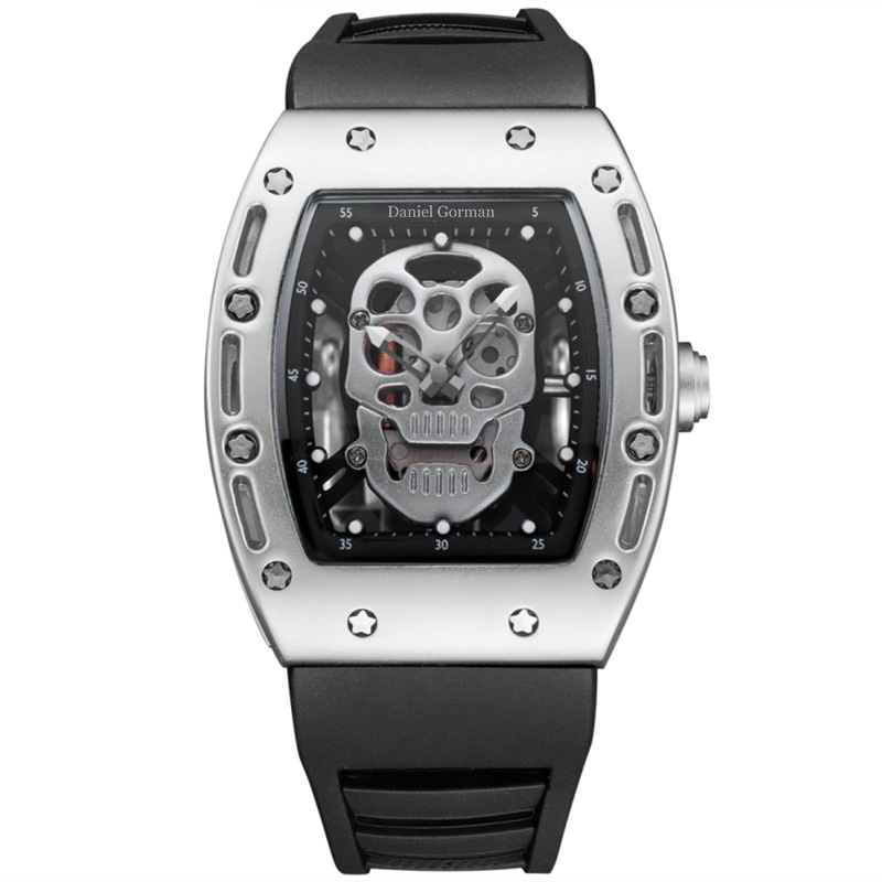 Fashion Skull Men's Quartz Bekijk Daniel Gorman Go11 Creative Dial Watch for Men Clock Gold Life Waterproof Men \\'s Watches Sportstyle