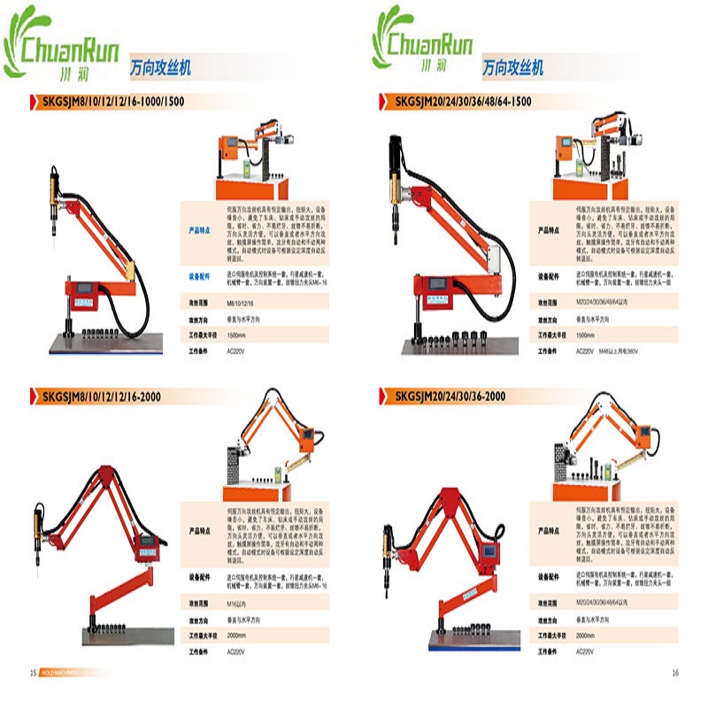 Elektrisch tikkende machine M3 ~ M16 M6 ~ M36 Spiraal Tik recht geribbelde kraan