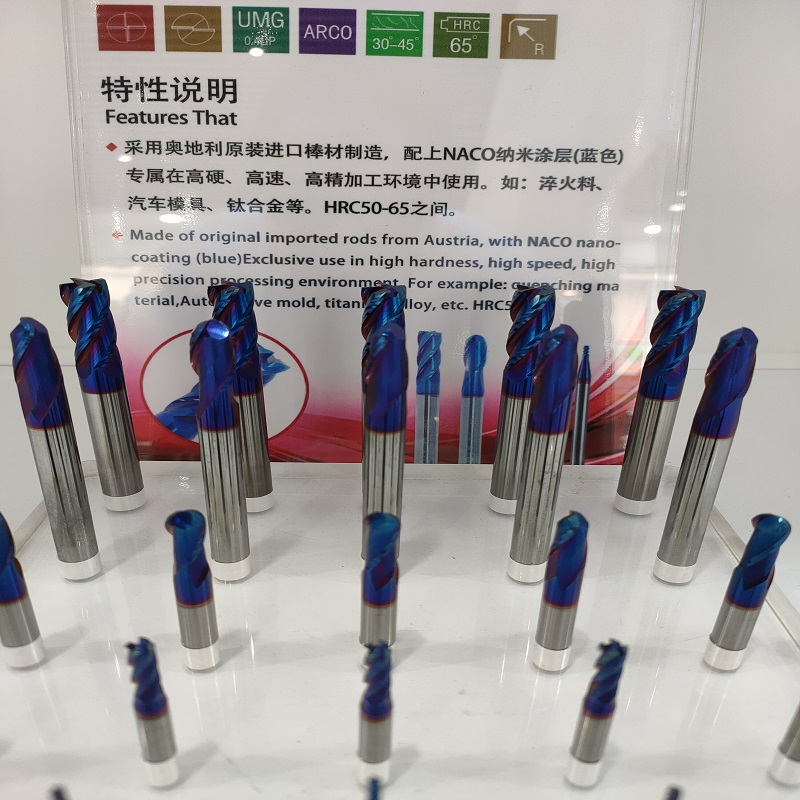 Vier rand Fiat Base End Mill Standaard Type Twee Edge Ball End Mill Standard Type
