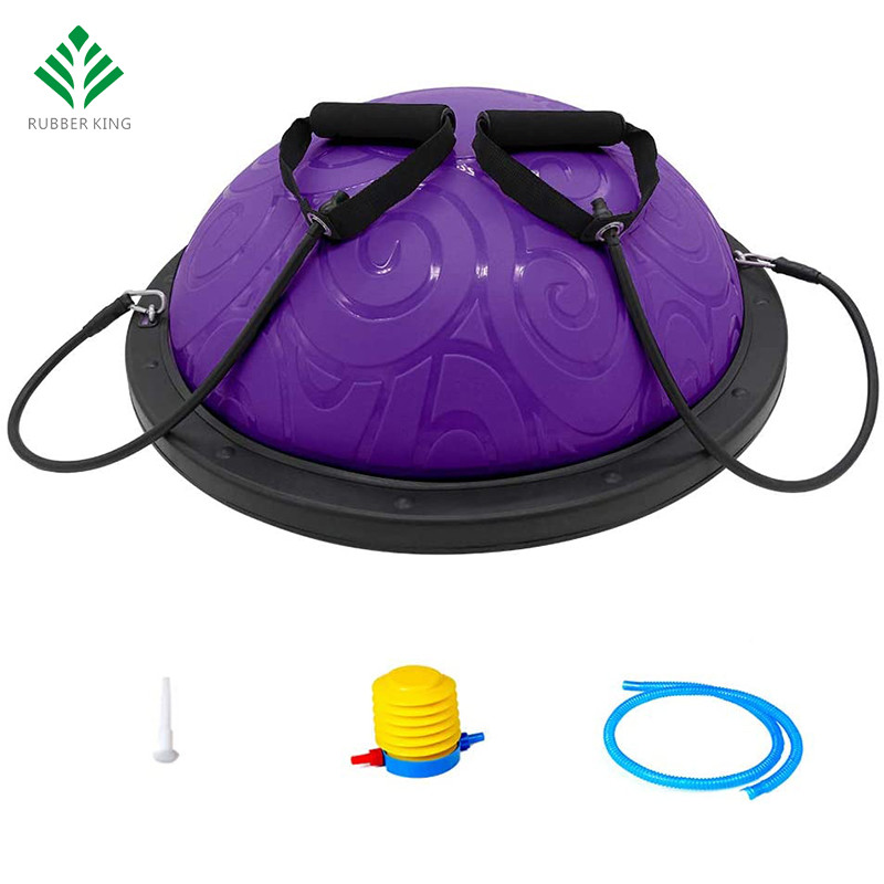 Half Ball Balance Trainer met riemen yoga balans bal anti slip voor kern training home fitness kracht oefening workout sportschool