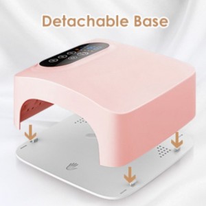 M&R 601PRO 72W Draadloze LED -nagellamp, oplaadbare LED -nageldroger, 15600 mAh Wireless Fast Nail Polish Curling Lamp, Professional Gel Nail Lights Nail Art Manicure Tools for Home and Salon (Oplaadbaar)