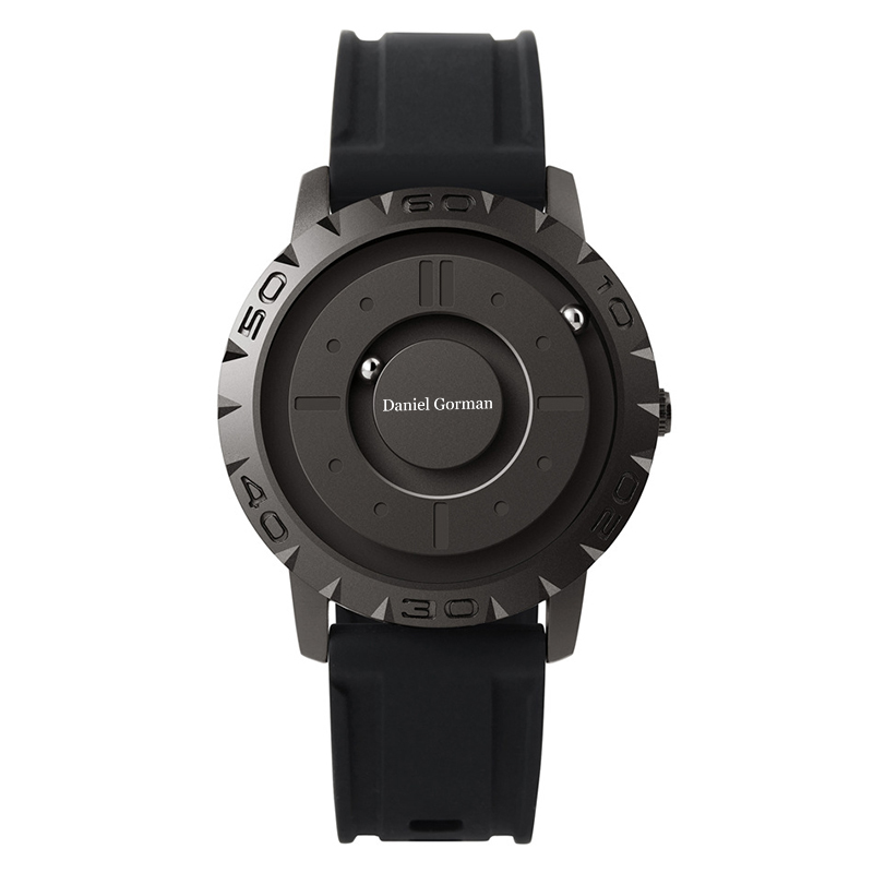 Daniel Gorman Go14 Magnetic Bead Men \\'s Watch Personalised Creative Sports Watch Cool Borderless Fashion Design Roestvrijstalen riem waterdichte horloge