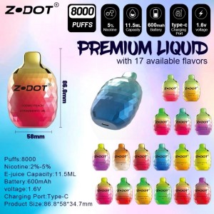 8000puffs Wegwerpvape elektronische sigaretten