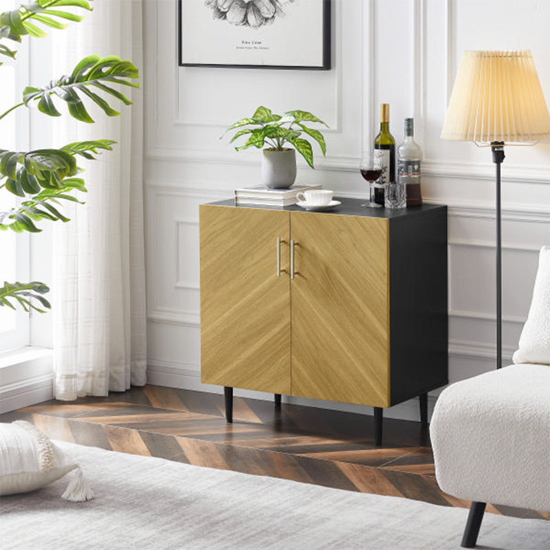 Koffiekast, moderne minimalistische lichte luxe stijl, woonkamer, gang, café, eetbar.
