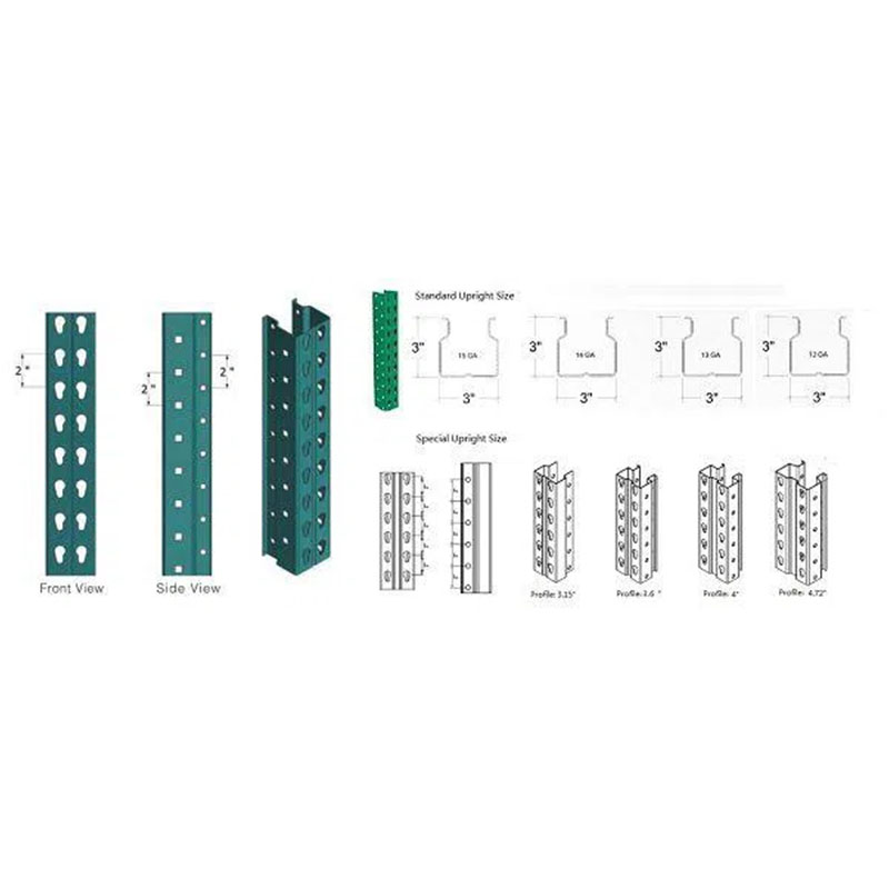 Pallet -rack -rechtopstaan