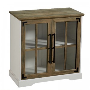 Keuken Dineren Woonbord bijbnaar buffet opbergkast, 32 inch, 2 deuren dubbele plank, eigentijdse stijl