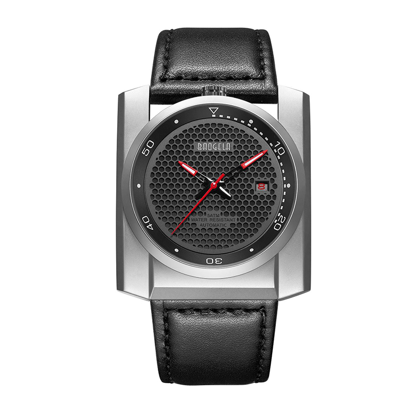 Baogela New Sports Watch Men 's trend Big Dial Square Men's Watch Luminous Waterproof Automatic Mechanical Watch 6775