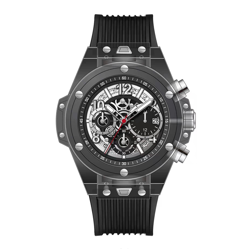 Daniel Gormanrm2209 Automatisch acryl transparant ontwerp Men \\ 's Quartz Watch Waterdichte Men's Watch Business Watch Men \\' s Watch