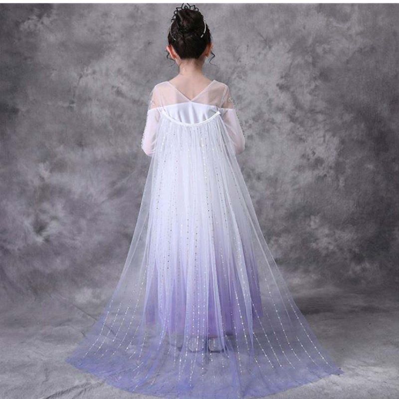 COS110 Girls jurken prinses cosplay ellsa jurk Halloween kleding fancy tv&filmkostuumkinderen