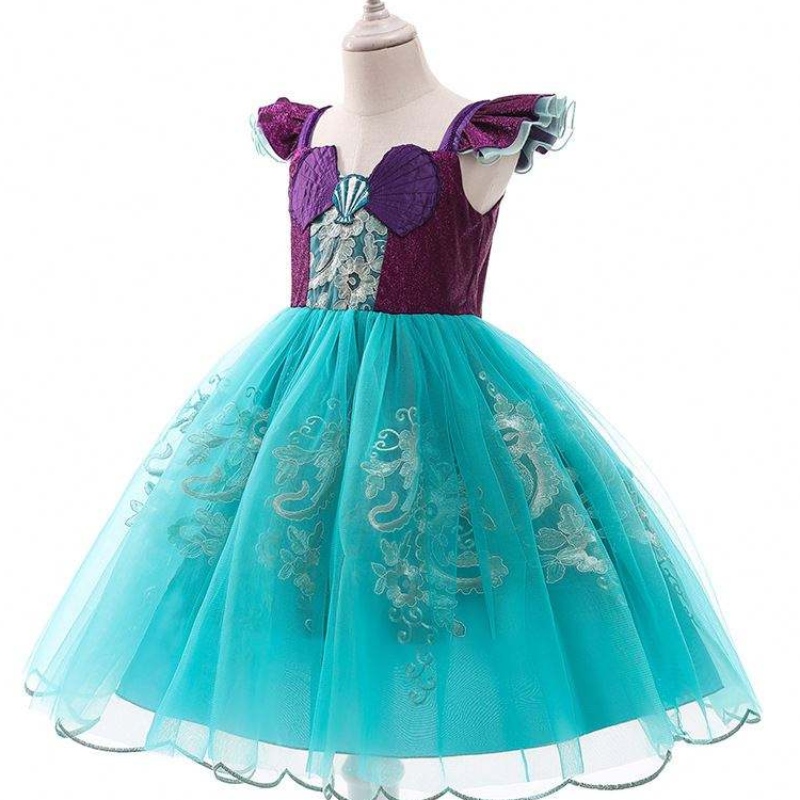 Mermaid zomer korte mouwen prinses kinderen \\ 's jurk kinderen \\' kledingmeisjes kleding d0684