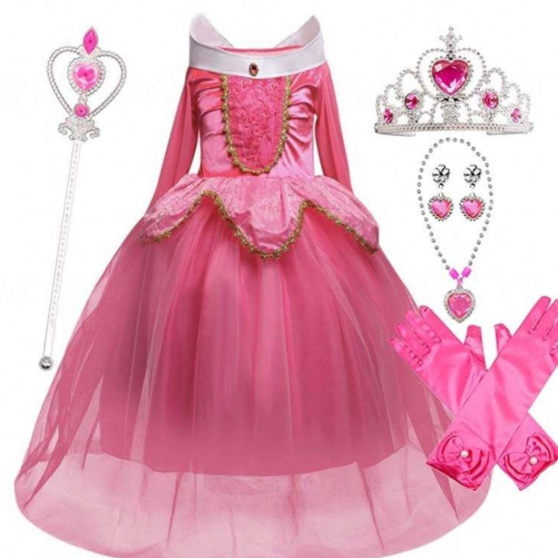 Halloween Kostuum Kinderen Sleeping Beauty Princess Party Girls Kostuumjurk 2-10 jaar Aurora Princess Dress HCSP-002