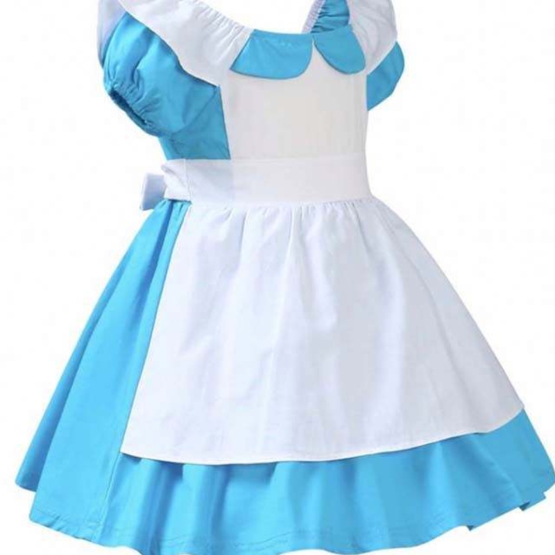 Kinderkostuums Kleding Sneeuwwitje Alice Infant 100% katoen 2-6 jaar babymeisje Riem Jurk Kids Girl Princess Dresses DGHC-029