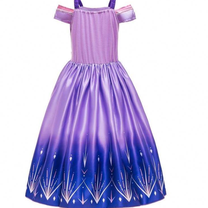 Groothandel prinses kostuum pailletten mesh feest elsa jurk voor kinderen met accessoires hcgd-030