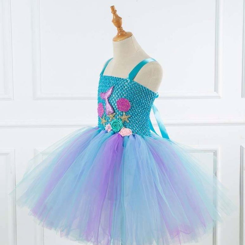 2022 Kinderen Halloween Cosplay Kinderkostuumkleding Tutu Little Mermaid-kostuum HCMM-017