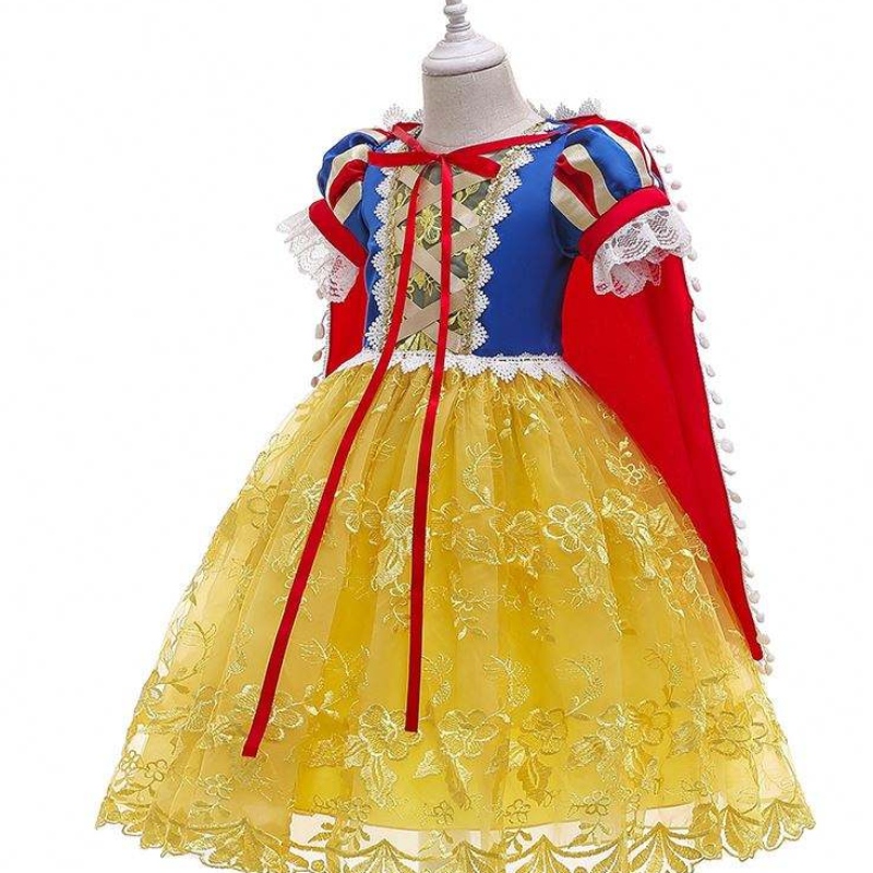 2021 Fancy Girl Princess Jurk Halloween en Kerst Sneeuw Witte cosplay Fancy Dress BX0622