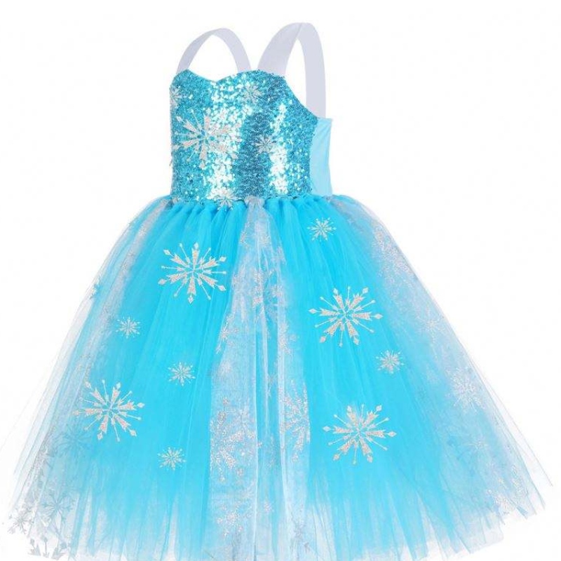 3-11 jaar oude jurk Blue Halloween Kostuum Girl Unicorn Dresses Princess Dress Tutu Rok