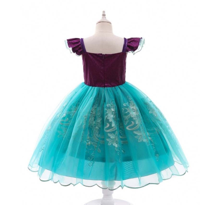 Baige meisjes zeemeermin ariel prinses jurk cosplay kostuums voor baby meisje zeemeermin verkleed kinderen Halloween -kleding