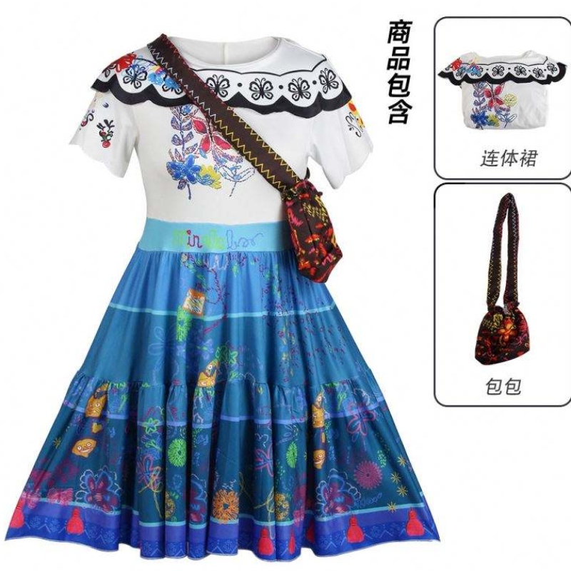 Magic Room vol Peppa Princess Isabella Dress Costume Show kostuum Kinderkinderen \\ 'S Cosplay Dress Rok Women