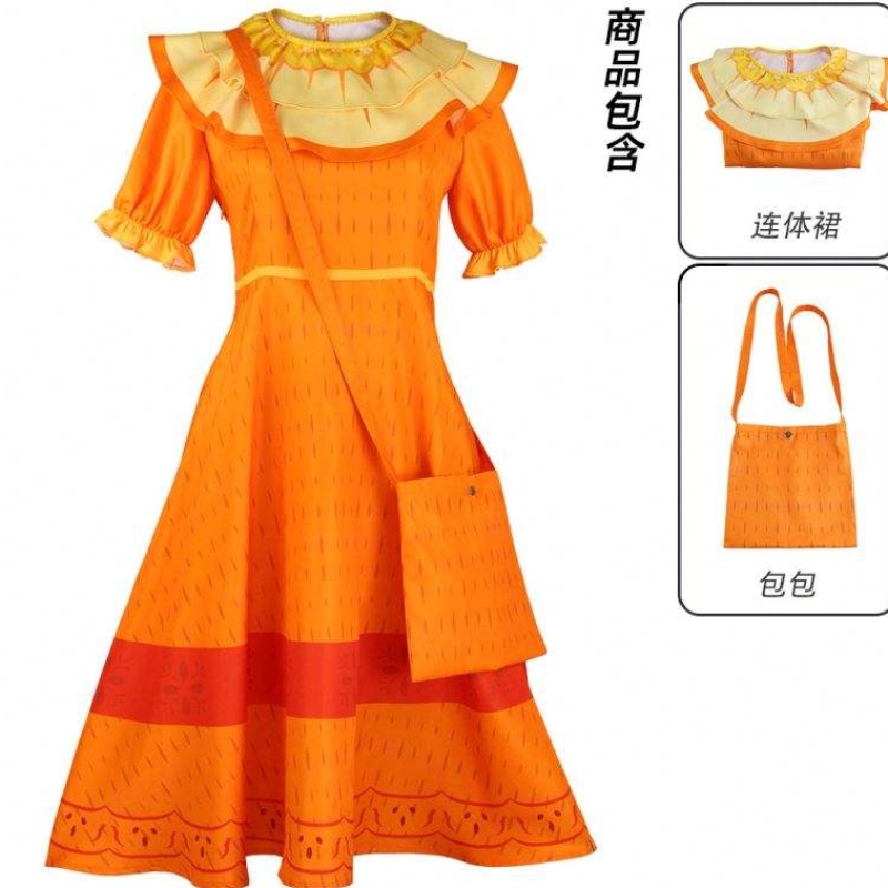Magic Room vol Peppa Princess Isabella Dress Costume Show kostuum Kinderkinderen \\ 'S Cosplay Dress Rok Women