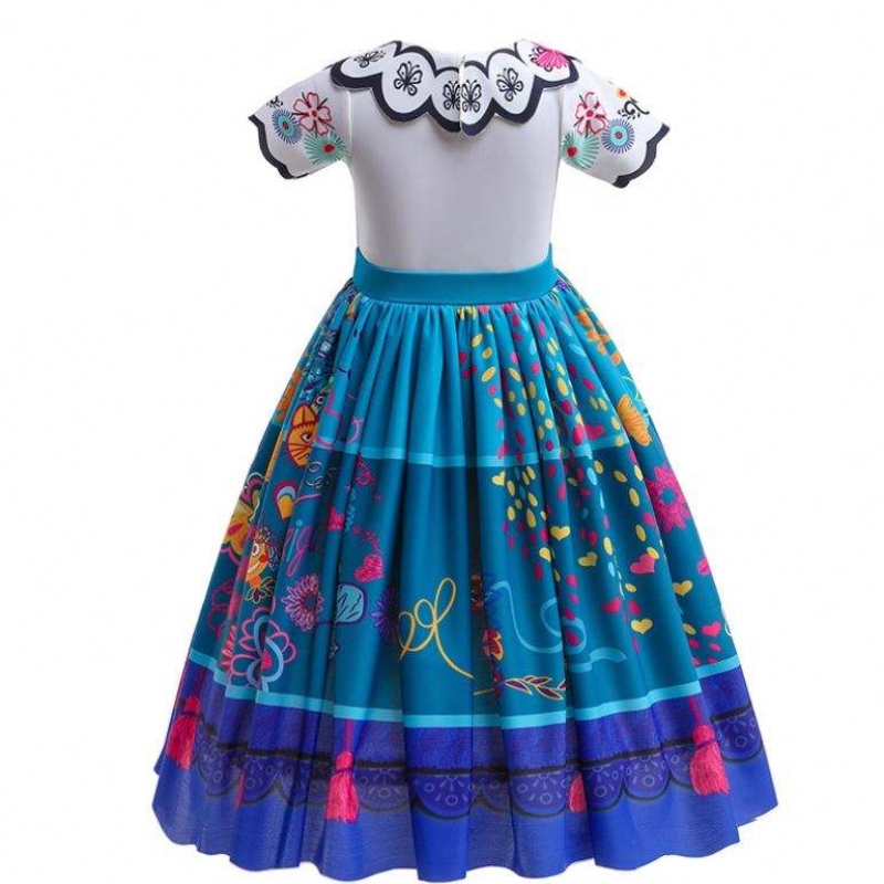 Nieuwe aankomst Kinderen prachtige carnaval Halloween Princess Dress Encanto Mirabel Isabella Dress
