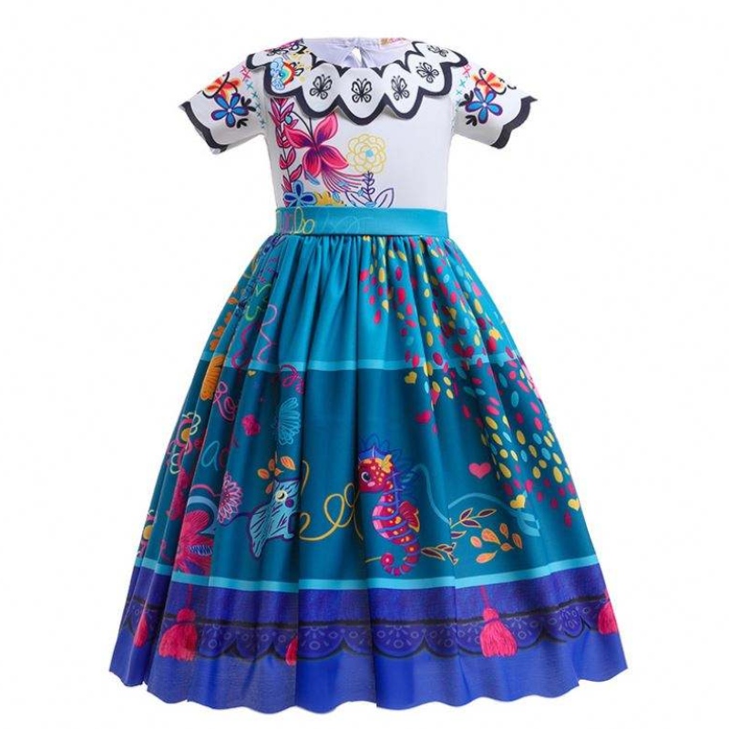 Nieuwe aankomst Kinderen prachtige carnaval Halloween Princess Dress Encanto Mirabel Isabella Dress