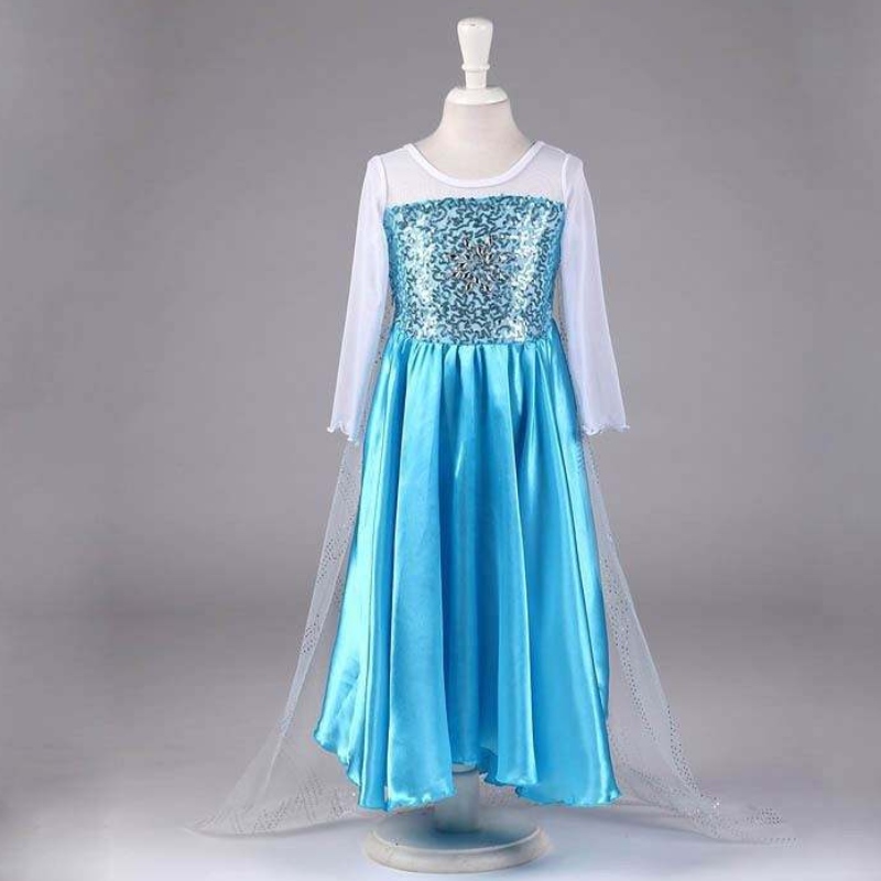 Baigenieuwe sneeuwjaponjurkjes jurken accessoires cosplay kostuum ellsa jurk prinses feestjurk