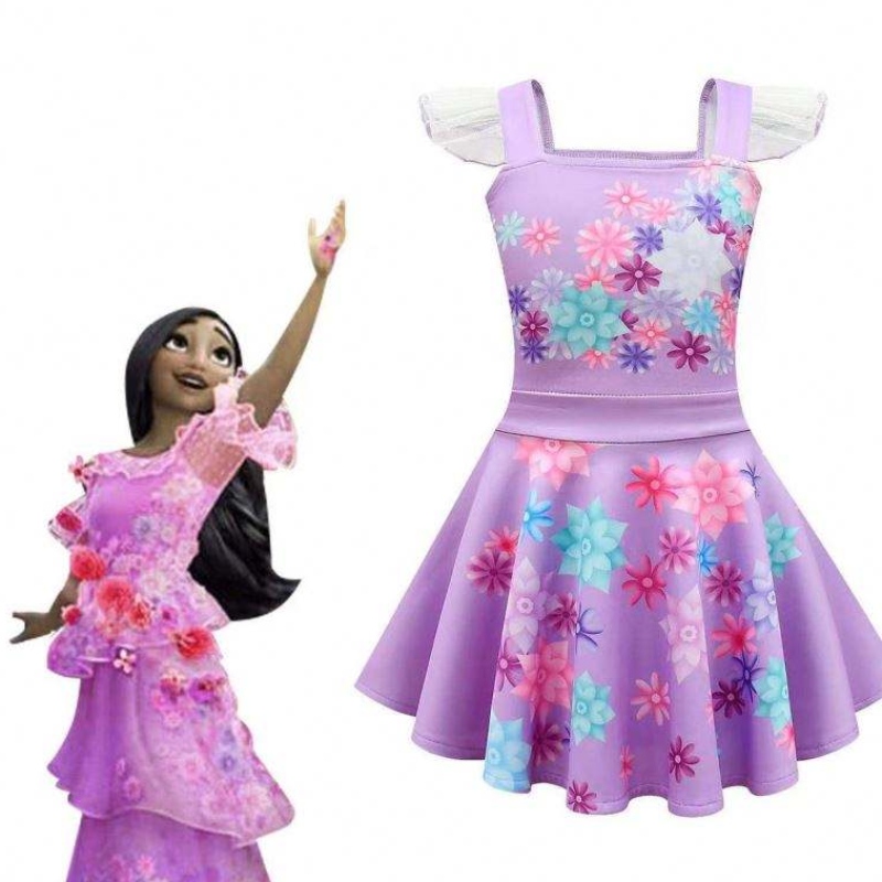 TV&movie Cosplay Purple Dress Girls Princess Kostuum Kinderen Fancy Dress Party Kids Cosplay