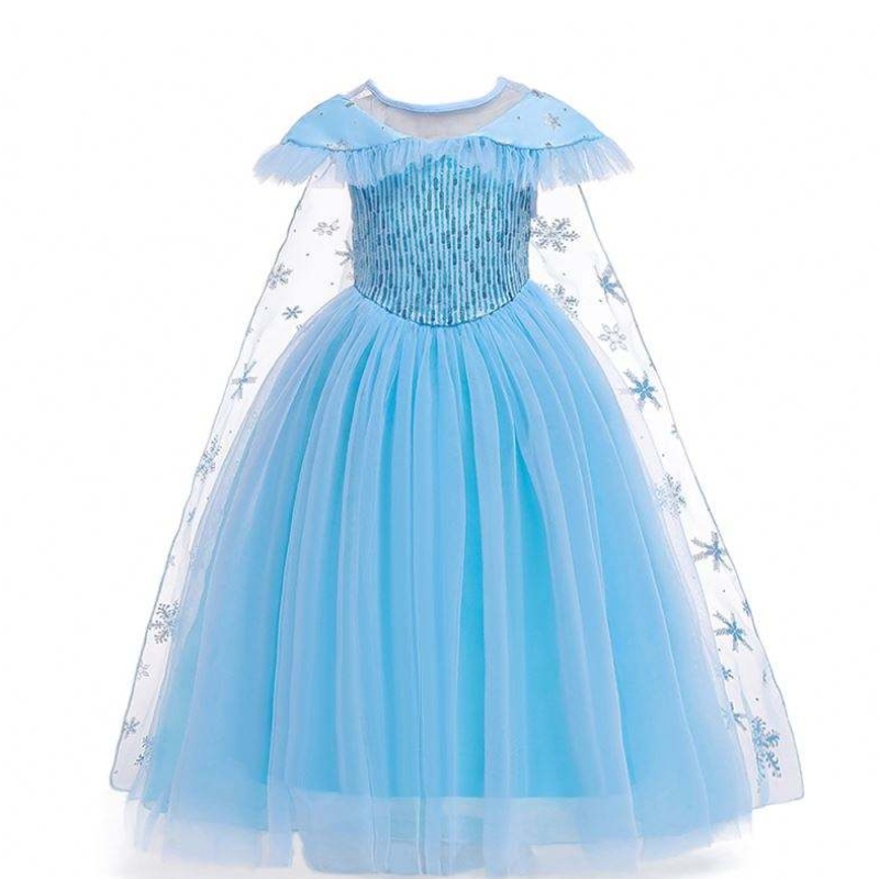 Nieuw product prinses kostuum kinderen maskerade elsa anna mode meisje kostuum feestjurk meisjes