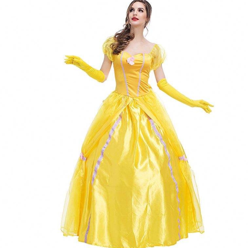 Cosplay Belle Princess Dress Lady Dresses for Beauty and the Beast Women Party Clothing Costuumes