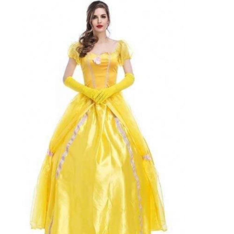 Cosplay Belle Princess Dress Lady Dresses for Beauty and the Beast Women Party Clothing Costuumes