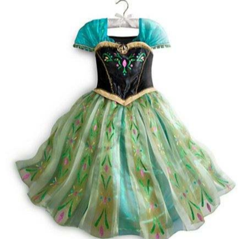 Elsa groothandel klein meisje feest draagt ​​cosplay kleding disny prinses jurk bxlsxb