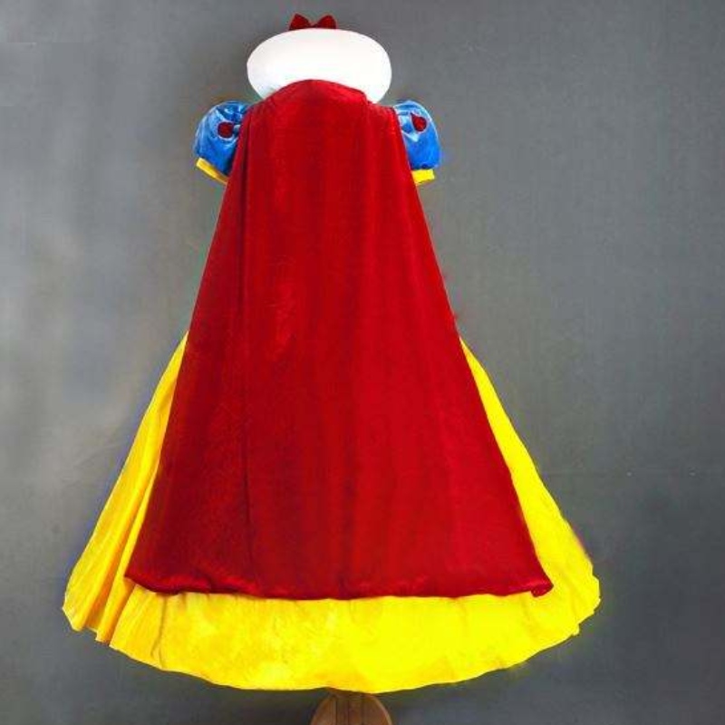 Volwassen cosplay jurk sneeuwwitte meisje prinsesjurk vrouwen