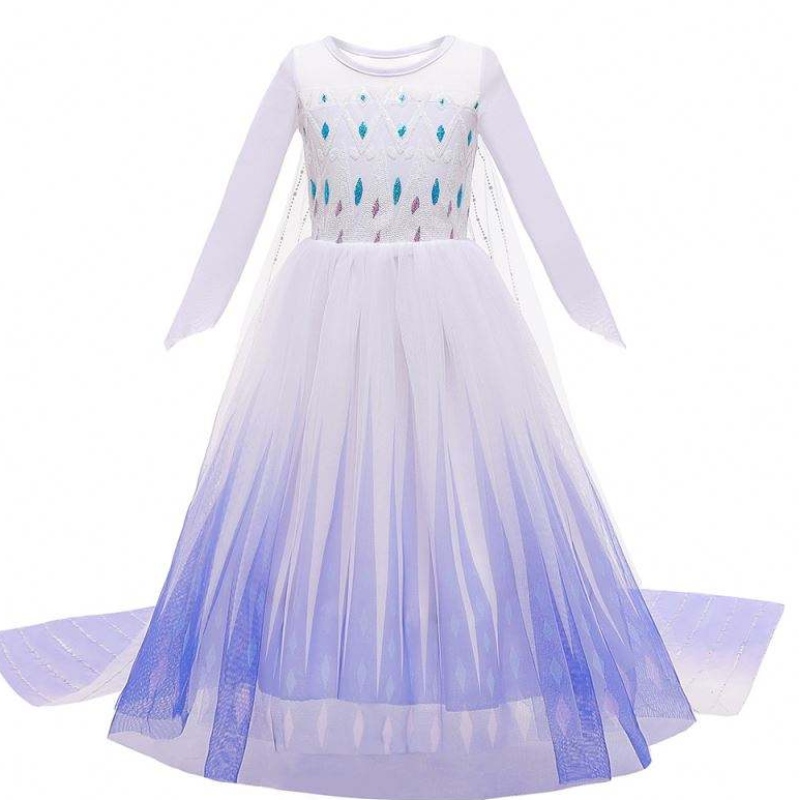 Nieuwe stijl meisjes prinses Elsa jurk baljurk verjaardag kinderen cosplay helloween kleding tv/movie cosplay costum