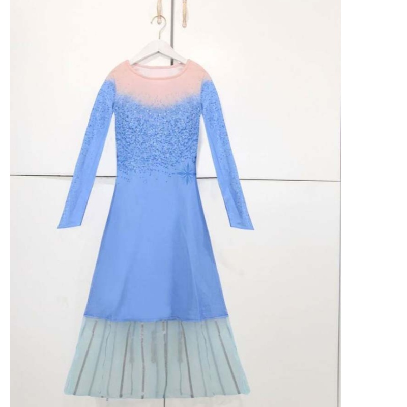 Girls Princess Dress Party Elsa Carnival Frozen 2 Elsa Anna Princess Fancy Dress Kids kostuum